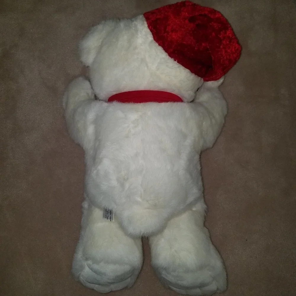 VTG JC Penney Holiday Collection White Teddy Plush 18